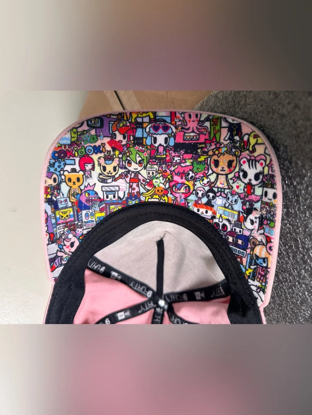 Tokidoki X New Era Women’s Pink Embroidered Hat Multicolor Brim OSFM SnapBack